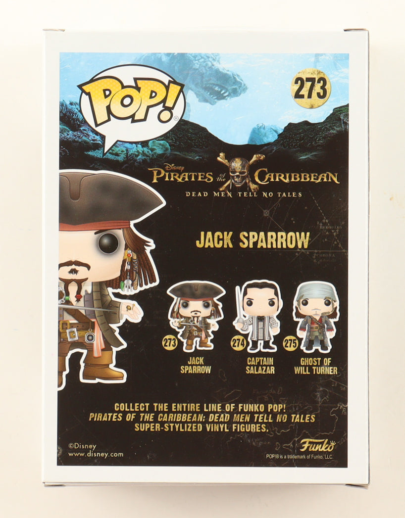 Johnny Depp Signed "Pirates of the Caribbean" Jack Sparrow #273 Funko Pop! Vinyl Figure (PSA)