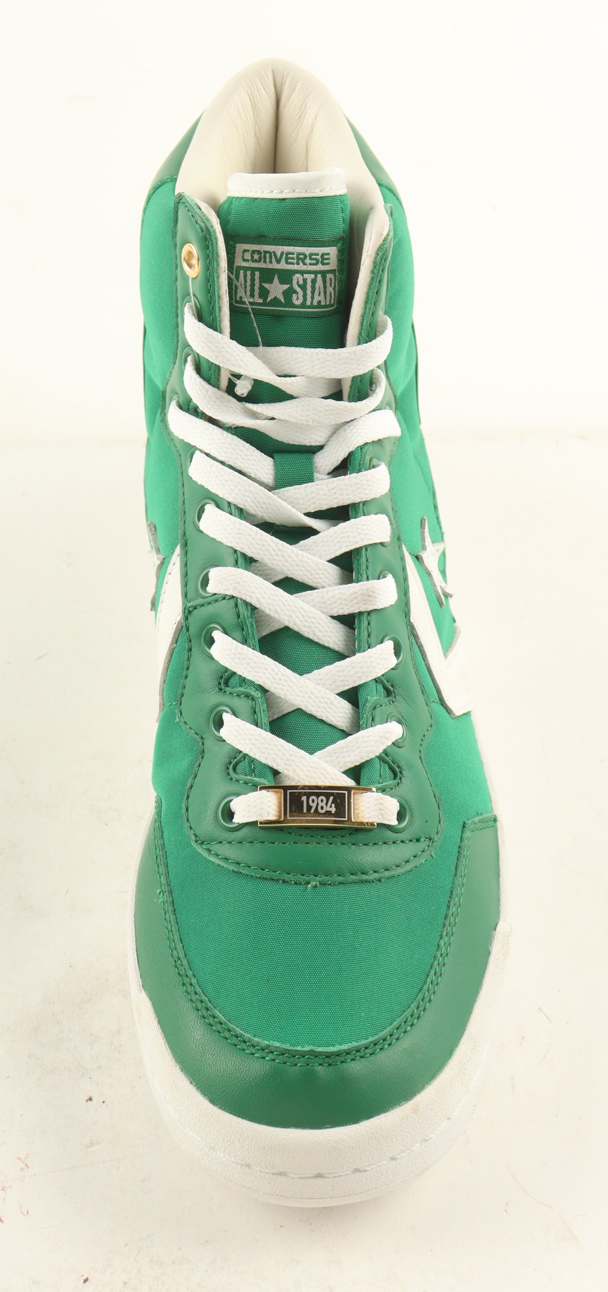 🏀 Larry Bird Signed Converse Boston Celtics 1984 Championship Basketball Shoe – Authentic Autograph + Plaque & Display Stand