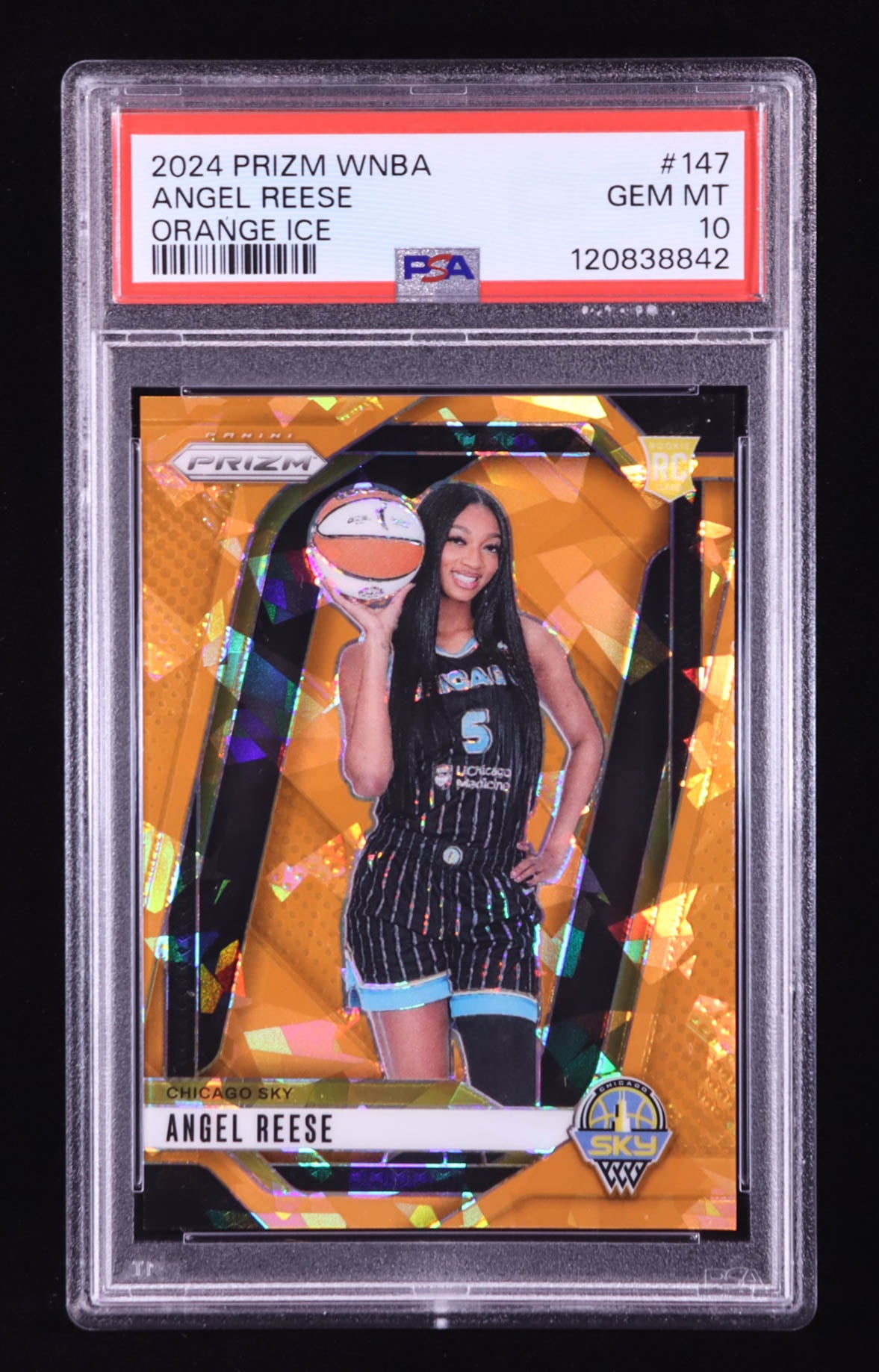 Angel Reese 2024 Panini Prizm WNBA – Prizms Orange Ice #147