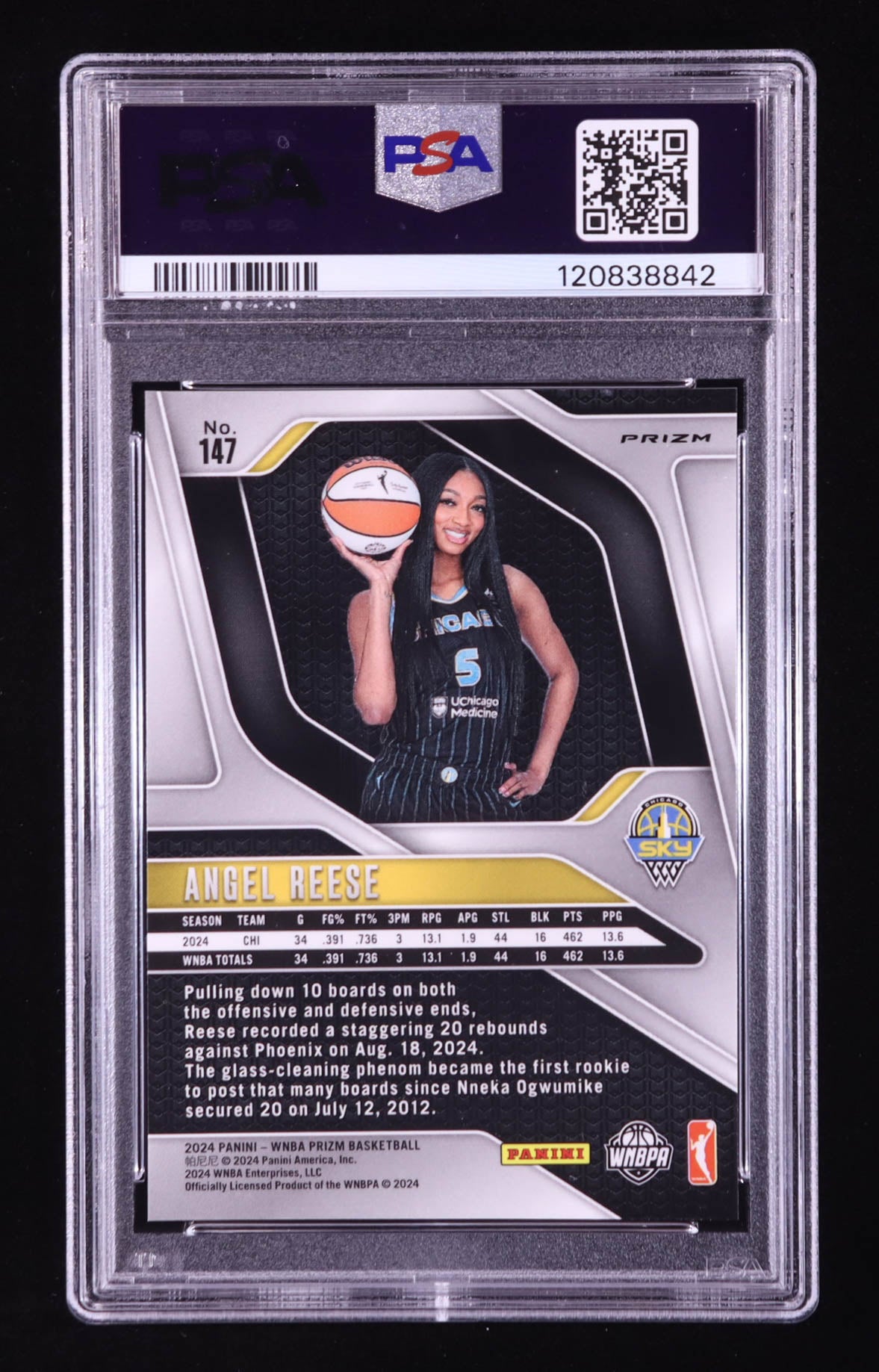 Angel Reese 2024 Panini Prizm WNBA – Prizms Orange Ice #147