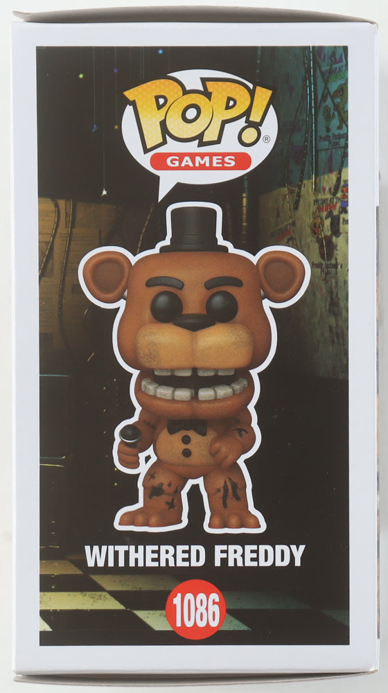 Kevin Foster Signed “Five Nights at Freddy’s” Withered Freddy #1086 Funko Pop! – Inscribed “Freddy” (JSA COA)