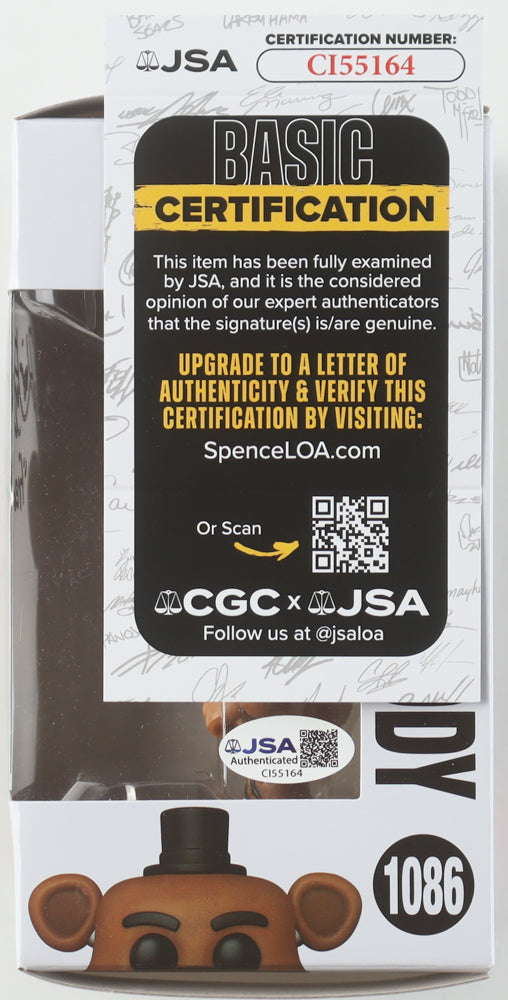 Kevin Foster Signed “Five Nights at Freddy’s” Withered Freddy #1086 Funko Pop! – Inscribed “Freddy” (JSA COA)