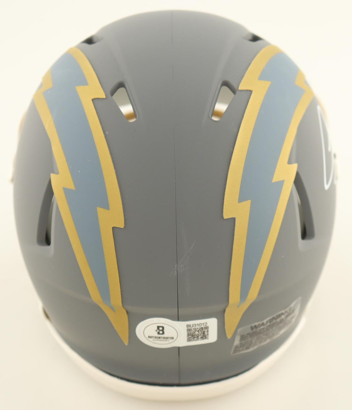 LaDainian Tomlinson Signed Chargers Slate Alternate Speed Mini Helmet (Beckett)