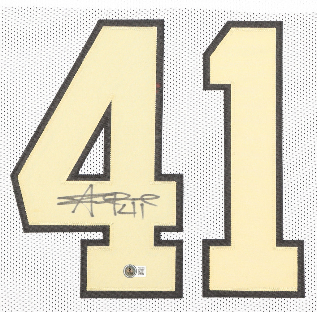 Authentic Alvin Kamara Autographed Custom Framed Jersey Display Beckett COA