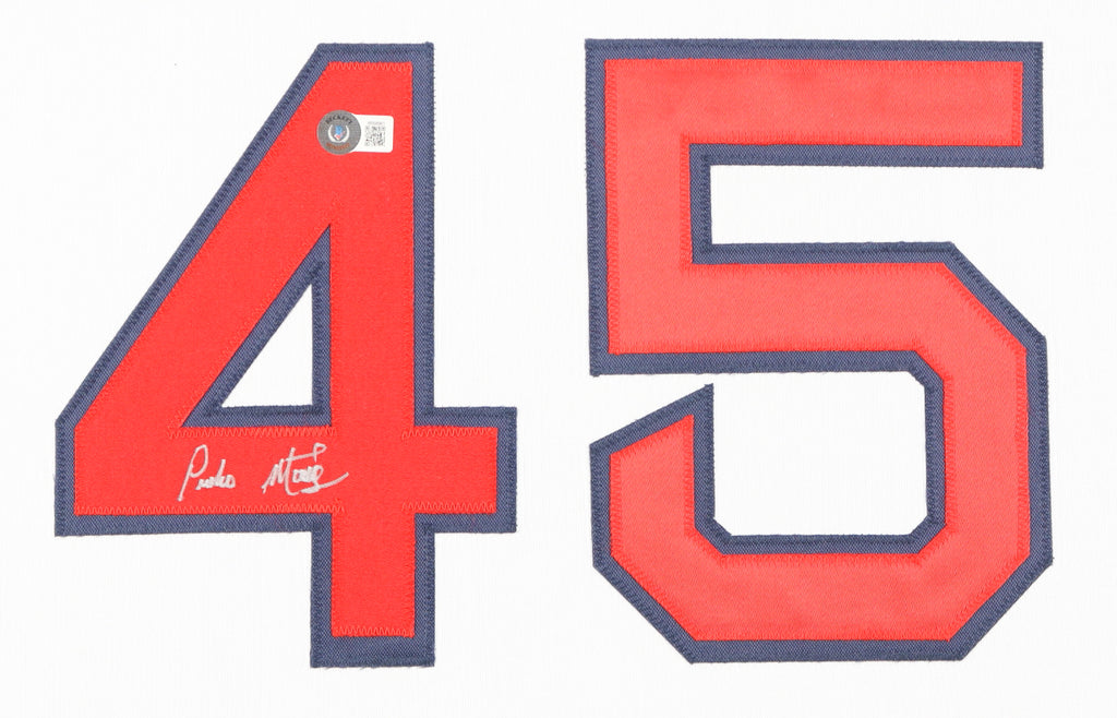 Authentic Pedro Martinez Autographed Custom Framed Jersey Display Beckett COA