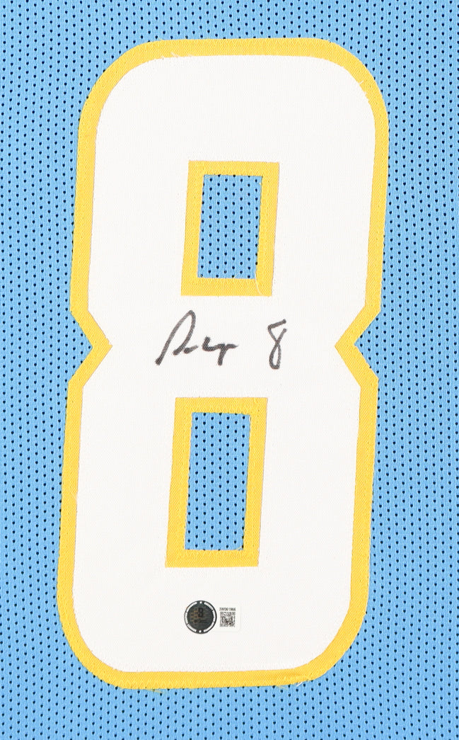 Authentic Omarion Hampton Autographed Custom Framed Jersey Display Beckett COA