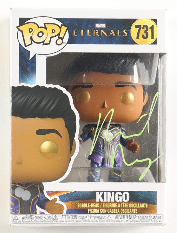 Kumail Nanjiani Autographed Kingo Funko Pop #731 | Eternals | JSA Certified Signature