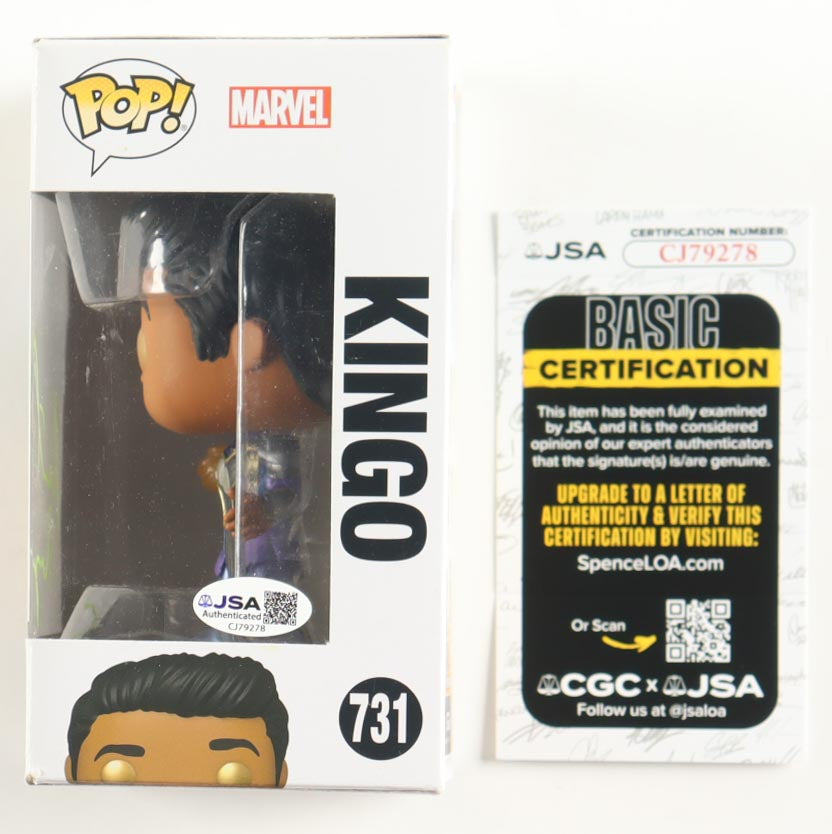 Kumail Nanjiani Autographed Kingo Funko Pop #731 | Eternals | JSA Certified Signature