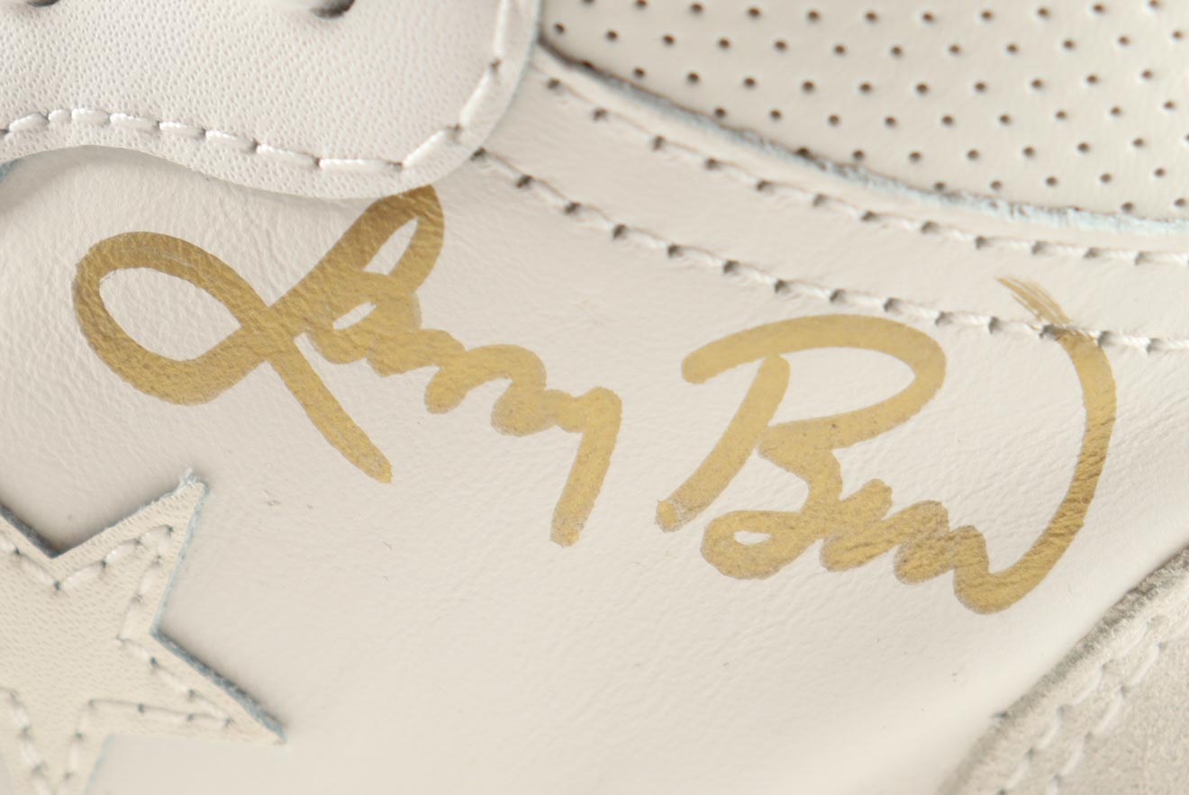 Authentic Larry Bird Autographed Converse All-Star White Leather Shoe Display PSA COA