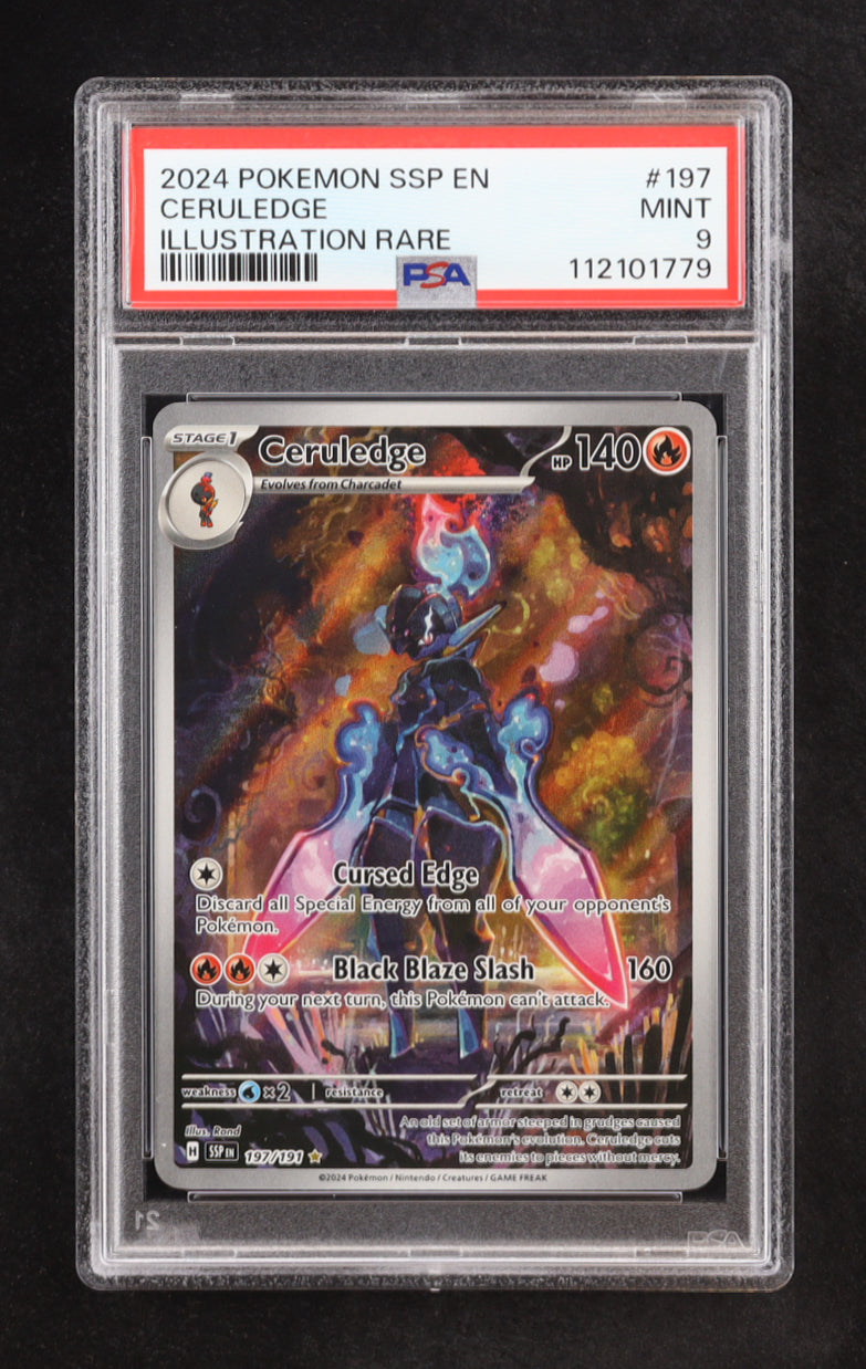 Ceruledge 2024 Pokémon Scarlet & Violet Surging Sparks #197 | PSA 9 Mint | Graded Pokémon Card