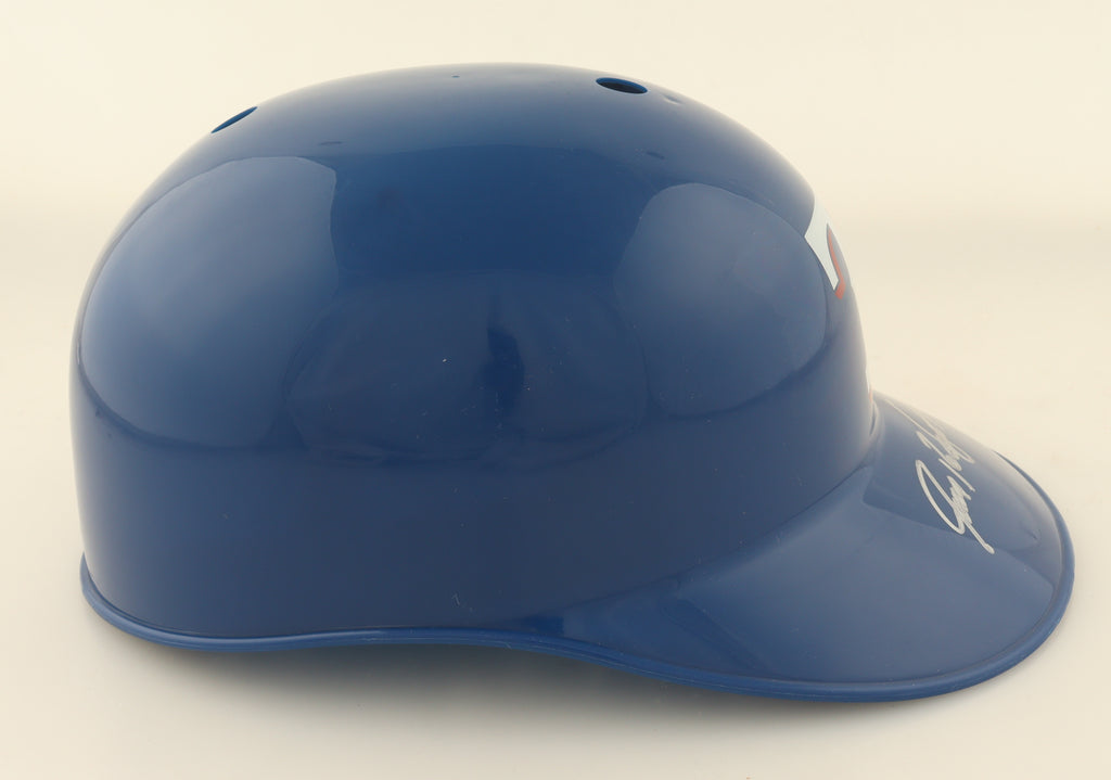 Authentic Ivan Rodriguez Autographed Rangers Full-Size Batting Helmet JSA COA