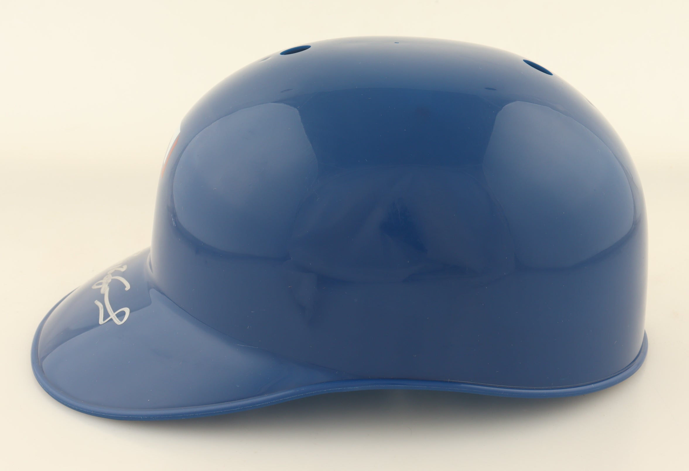 Authentic Ivan Rodriguez Autographed Rangers Full-Size Batting Helmet JSA COA