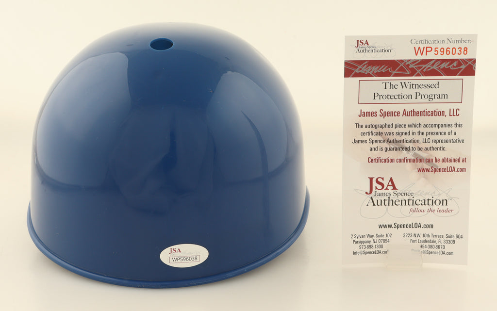 Authentic Ivan Rodriguez Autographed Rangers Full-Size Batting Helmet JSA COA