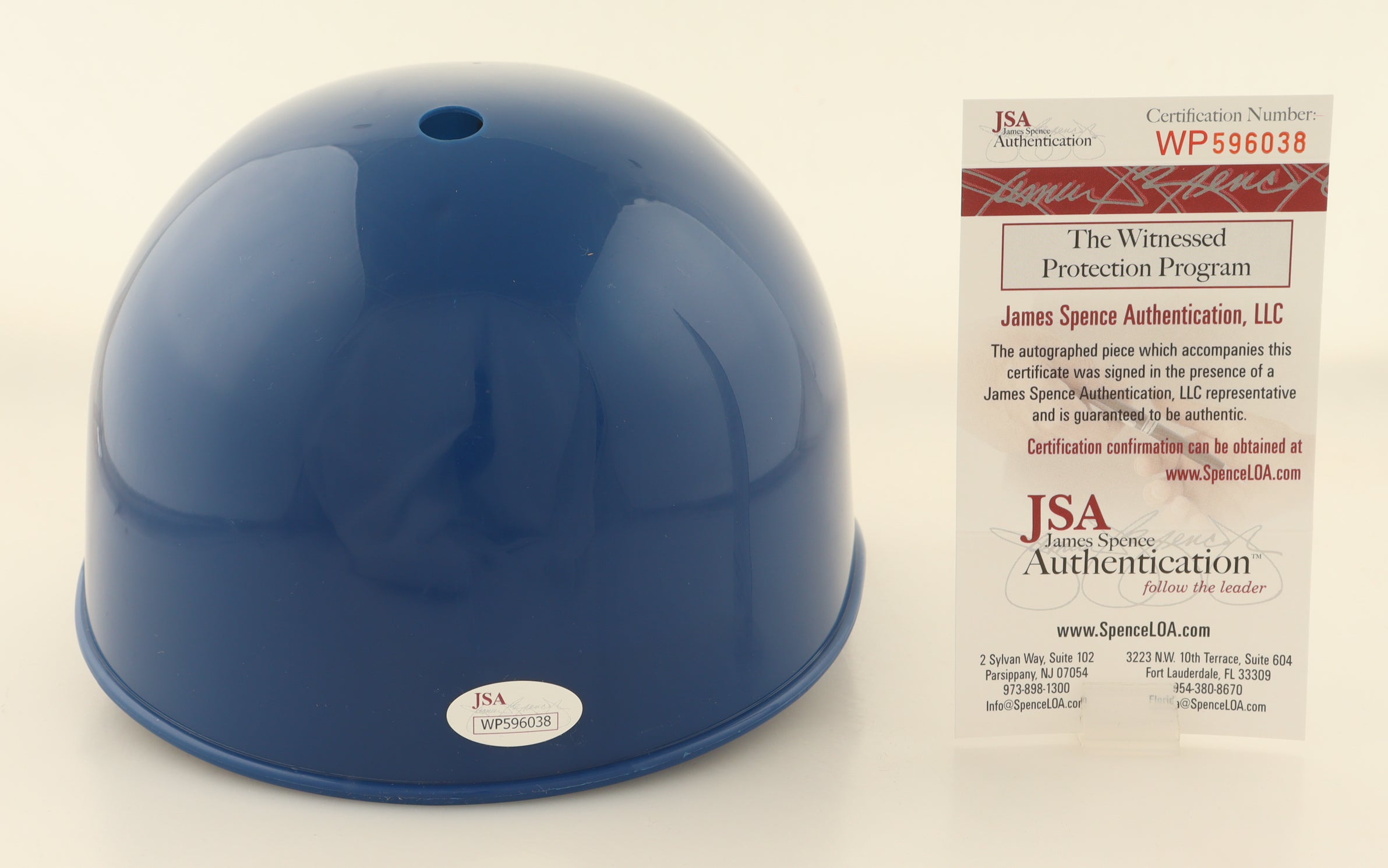 Authentic Ivan Rodriguez Autographed Rangers Full-Size Batting Helmet JSA COA