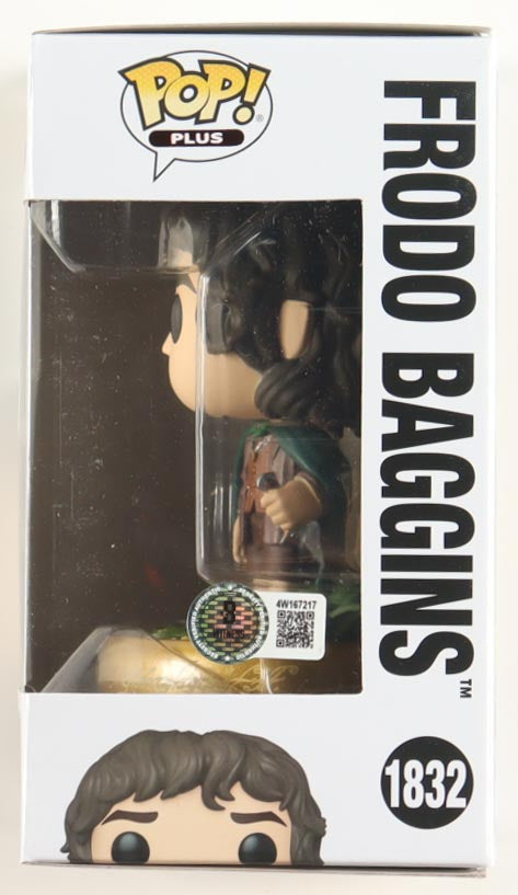 Authentic Elijah Wood Autographed Lord of the Rings 1832 Frodo Funko Pop Frodo Inscription Beckett COA