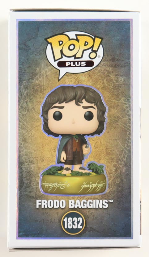 Authentic Elijah Wood Autographed Lord of the Rings 1832 Frodo Funko Pop Frodo Inscription Beckett COA