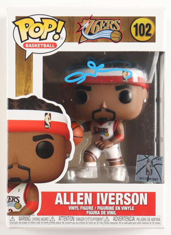 Allen Iverson Autographed Philadelphia 76ers Funko Pop #102 | JSA Certified Signature | NBA Hall of Famer