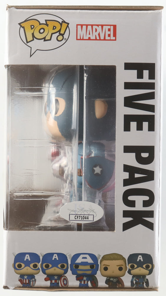 Chris Evans Autographed Captain America “Through the Ages” Funko Pop! 5-Pack | Year of the Shield | JSA Certified