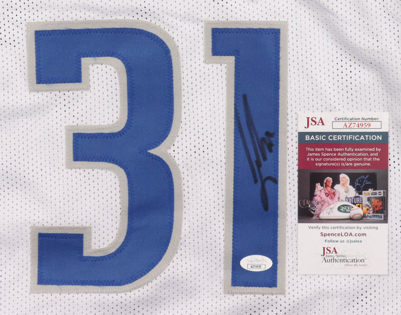 Authentic Jason Terry Autographed Jersey JSA COA