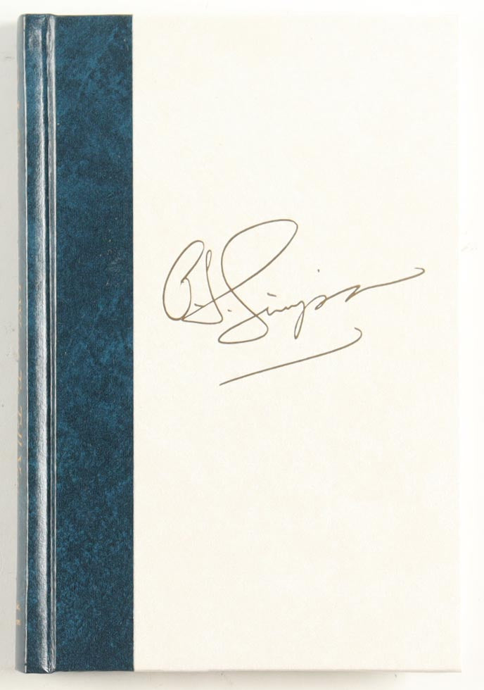 O.J. Simpson Autographed “I Want to Tell You” Limited Edition Hardback Book | Signed Copy | Little, Brown and Company