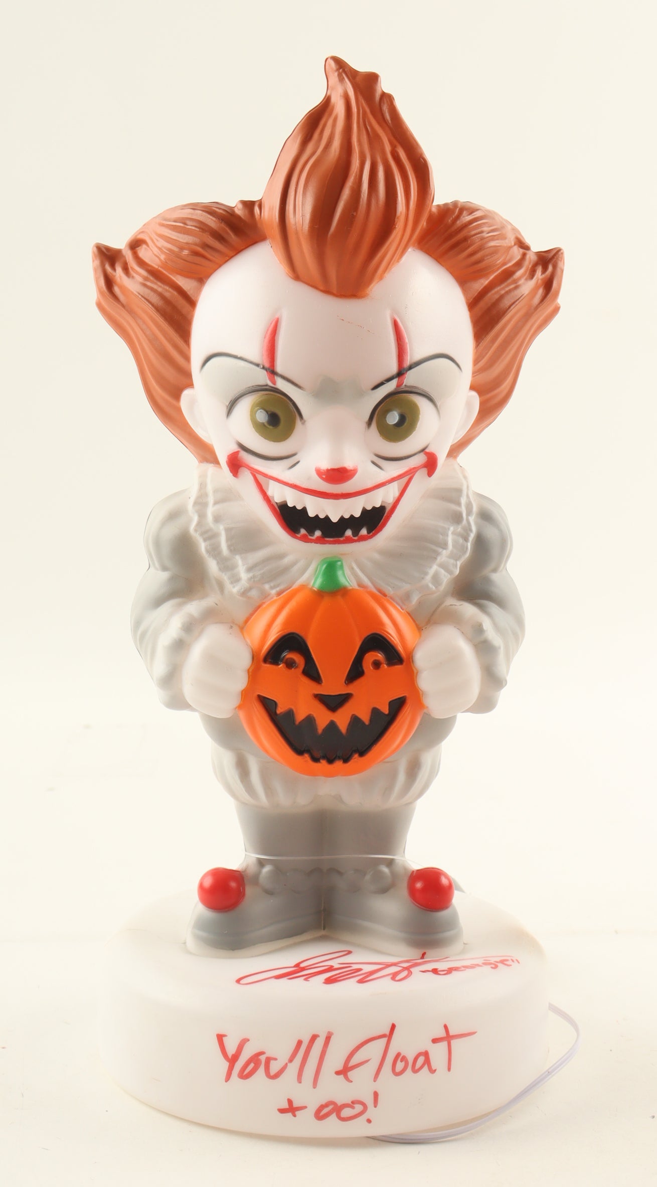 Jackson Robert Scott Autographed “IT” Pennywise Character Lamp | Inscribed “Georgie / You’ll Float Too!” | JSA Certified
