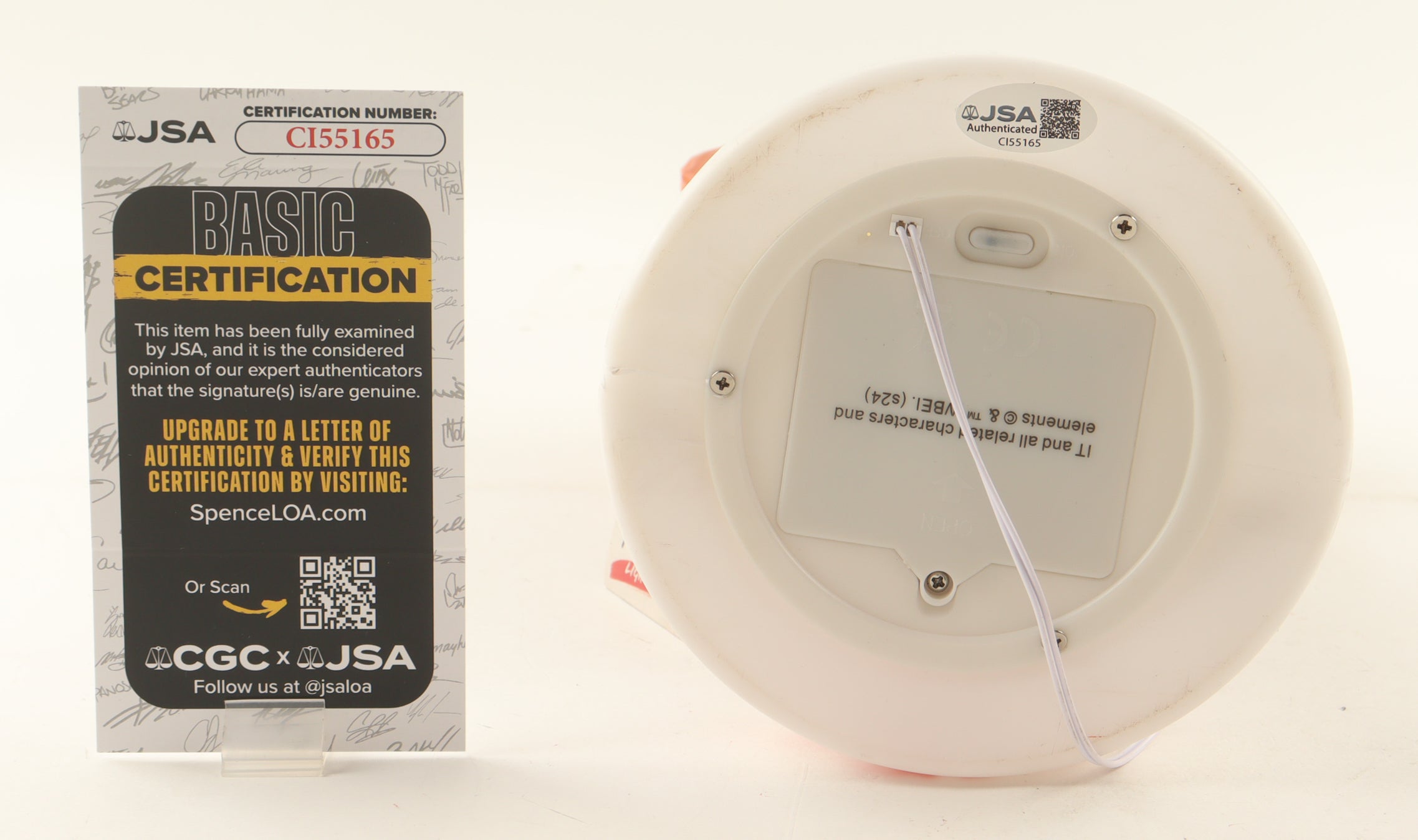 Jackson Robert Scott Autographed “IT” Pennywise Character Lamp | Inscribed “Georgie / You’ll Float Too!” | JSA Certified