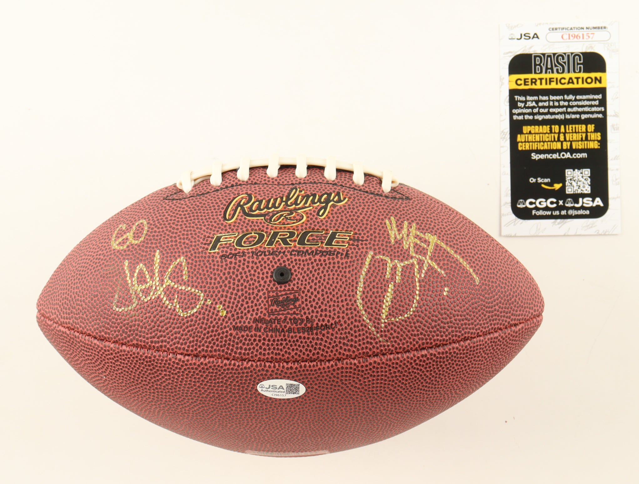 Method Man Autographed NFL Football Inscribed “Go Jets” | JSA Certified Signature | Hip-Hop & NFL Memorabilia