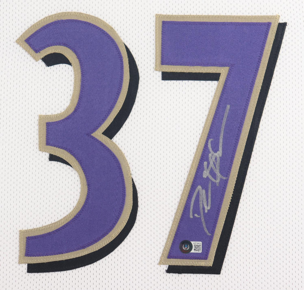 Authentic Deion Sanders Autographed Ravens Custom Framed Jersey Display Beckett COA