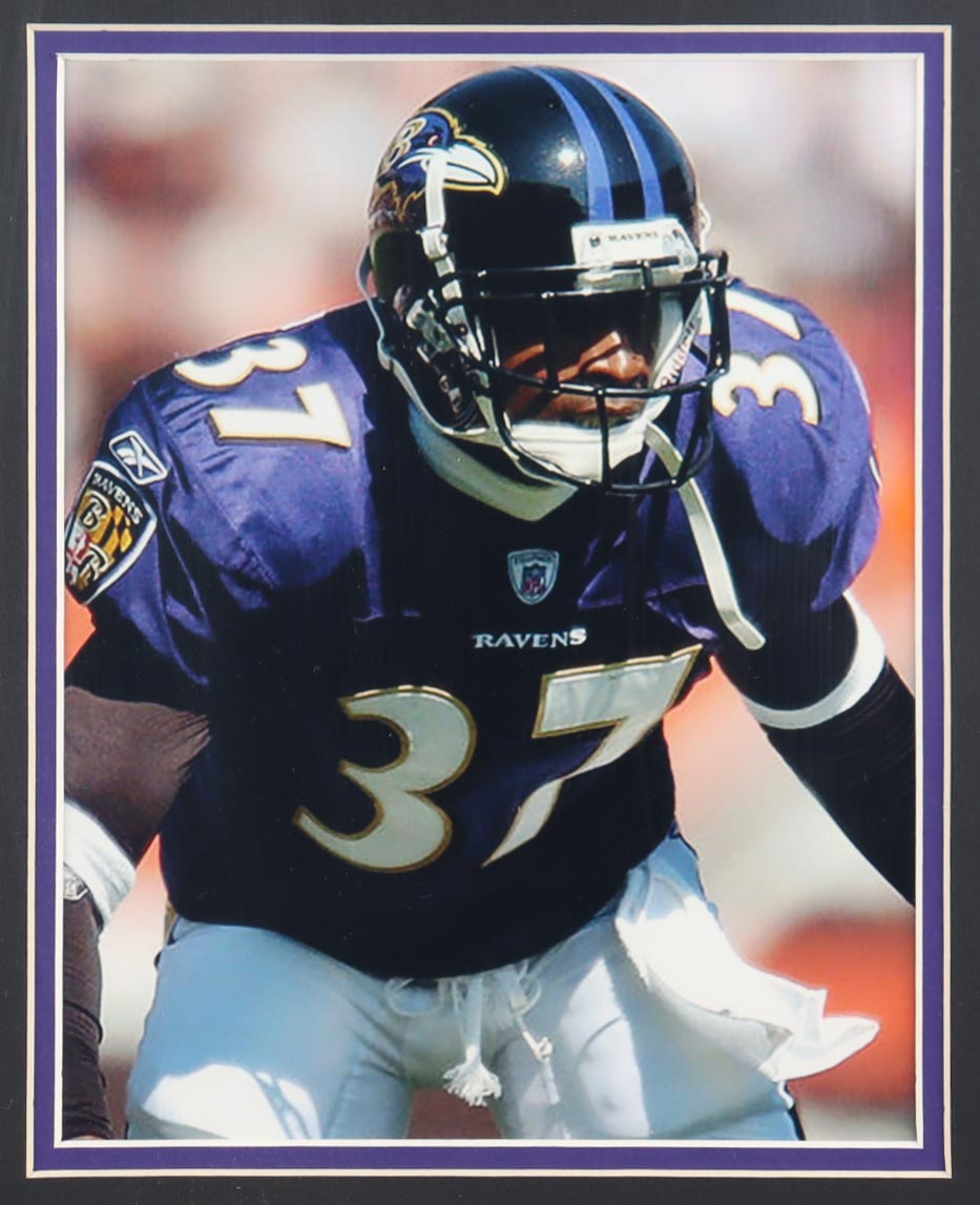 Authentic Deion Sanders Autographed Ravens Custom Framed Jersey Display Beckett COA