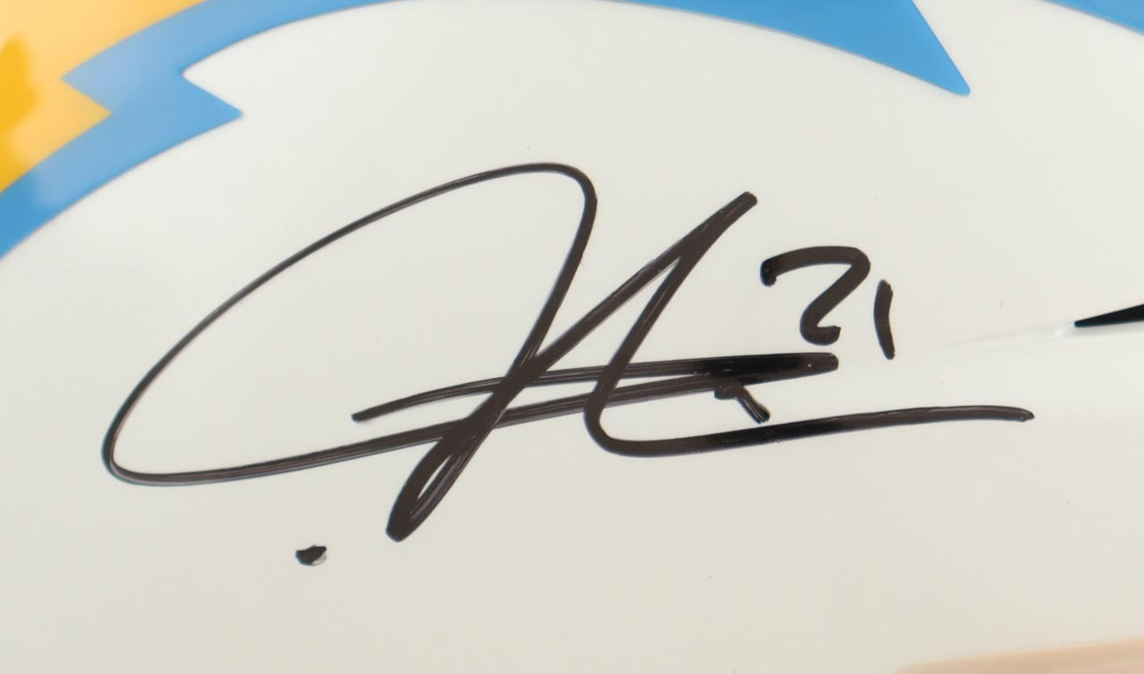 LaDainian Tomlinson Signed Chargers Mid-Size SpeedFlex Helmet With Visor