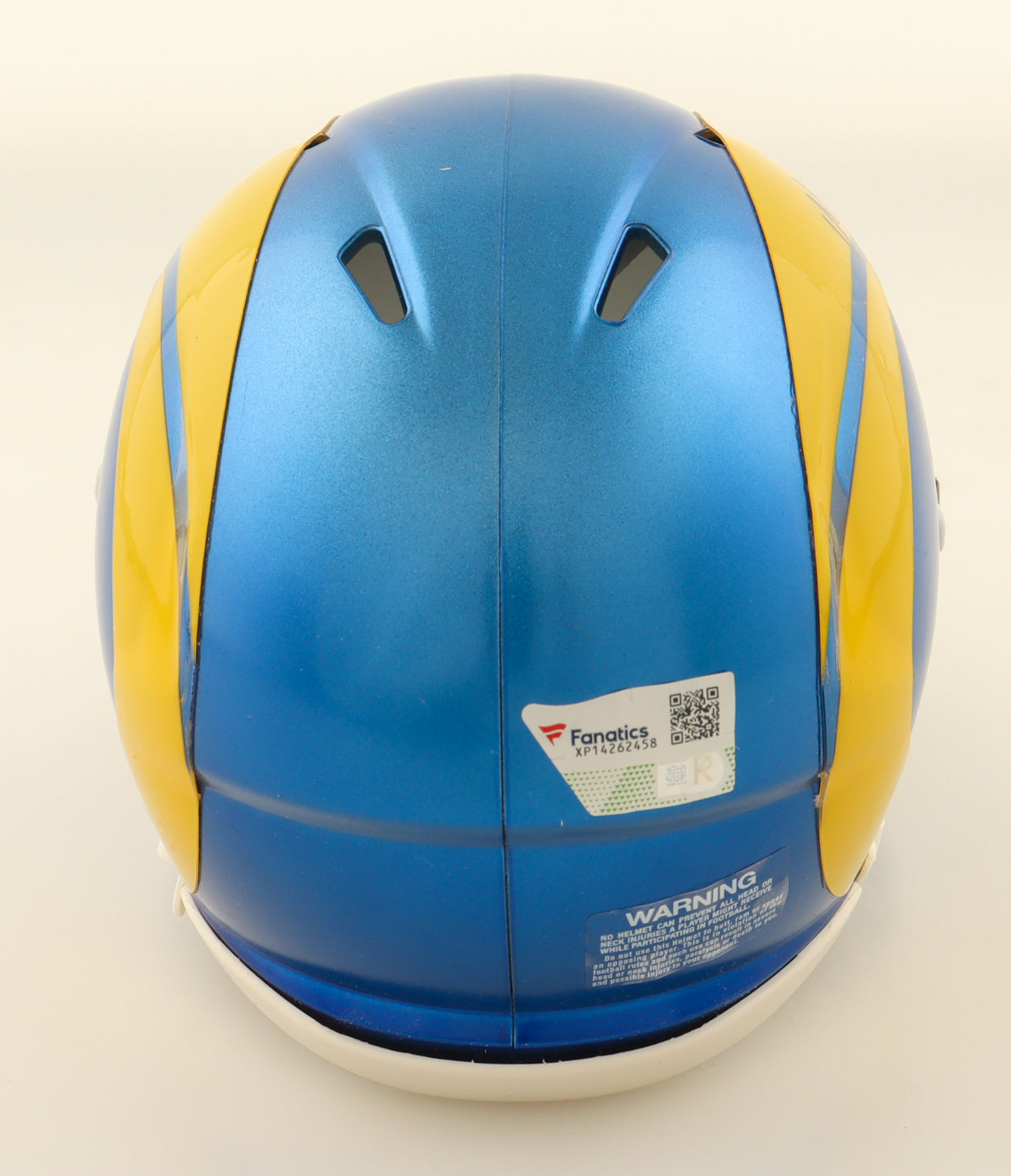 Authentic Matthew Stafford Autographed Rams Speed Mini Helmet Fanatics COA