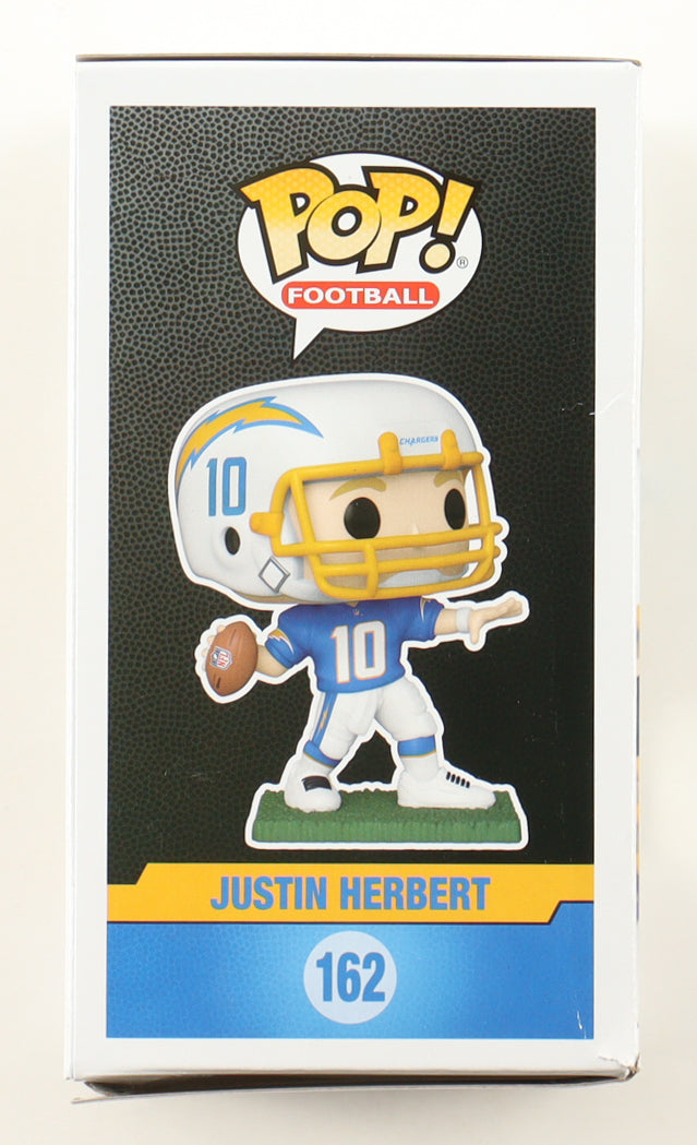 Authentic Justin Herbert Autographed Chargers 162 Funko Pop Beckett COA