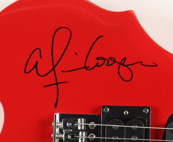 Alice Cooper Autographed Full-Size Electric Guitar | Beckett Certified Signature | Rock & Roll Hall of Famer