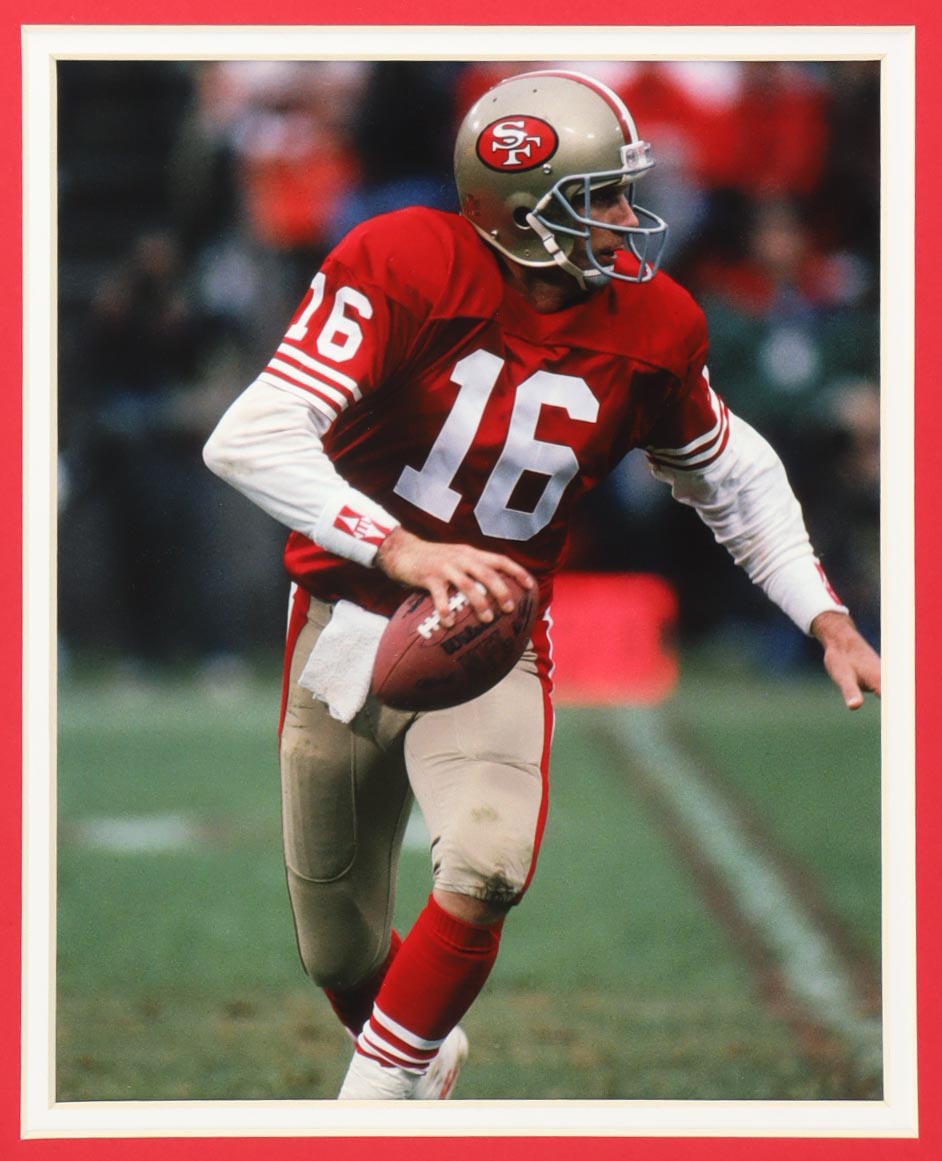 Authentic Joe Montana Autographed Custom Framed Jersey Display JSA COA