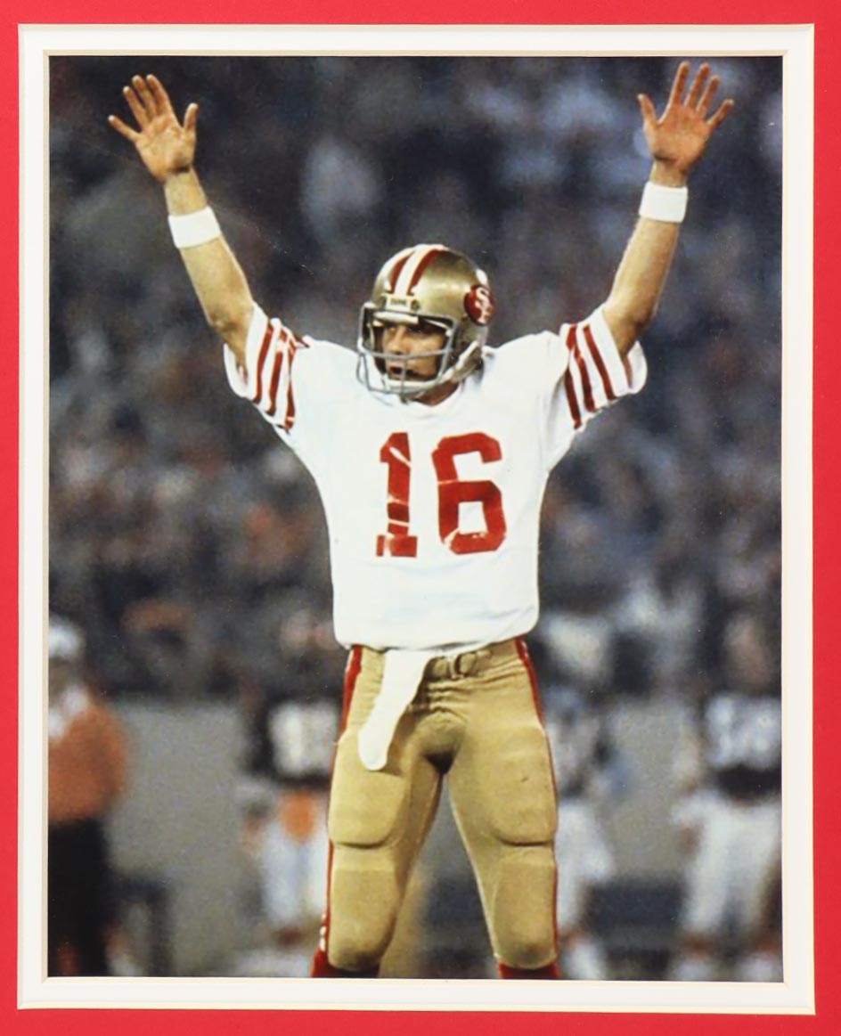 Authentic Joe Montana Autographed Custom Framed Jersey Display JSA COA