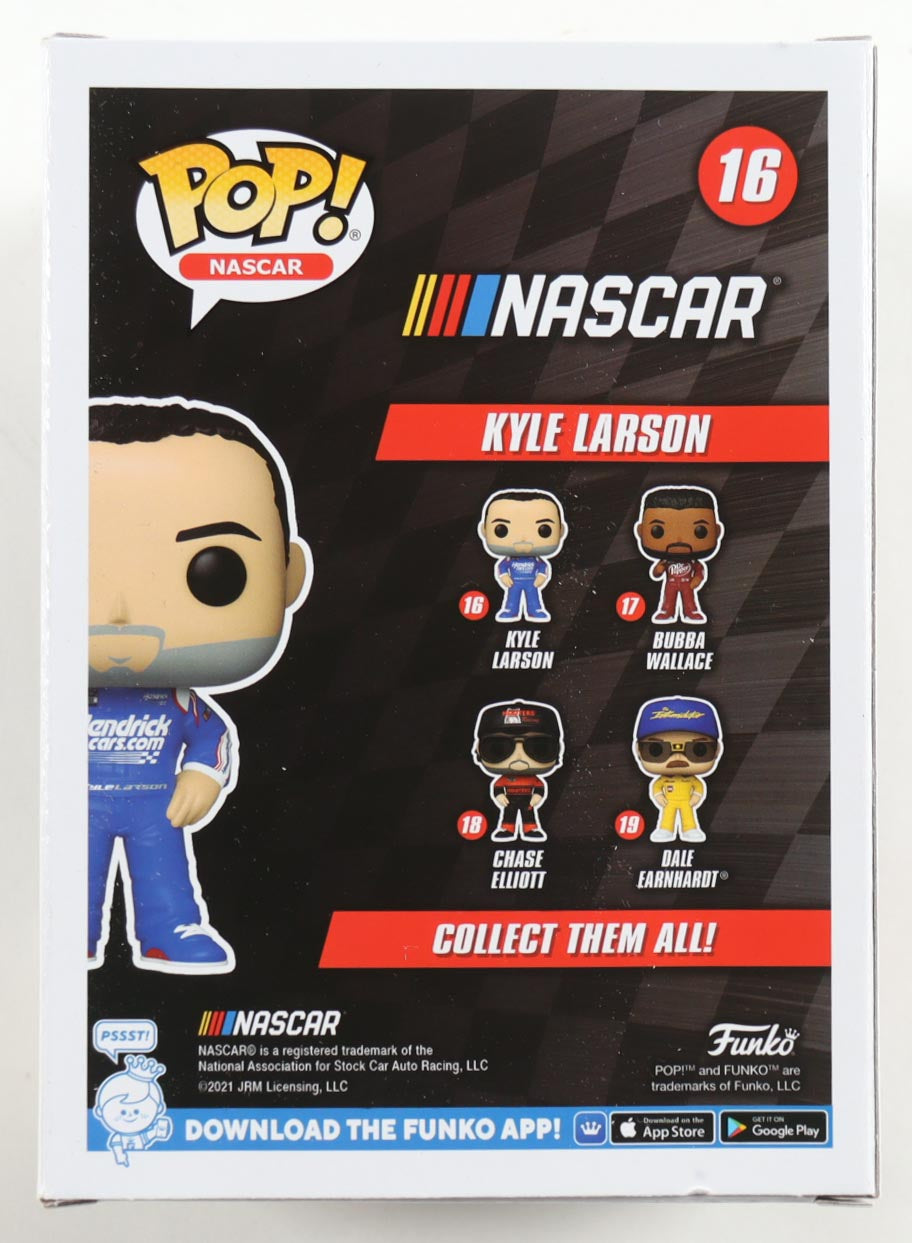 Kyle Larson Autographed NASCAR Funko Pop #16 | PA Certified Signature | Racing Memorabilia