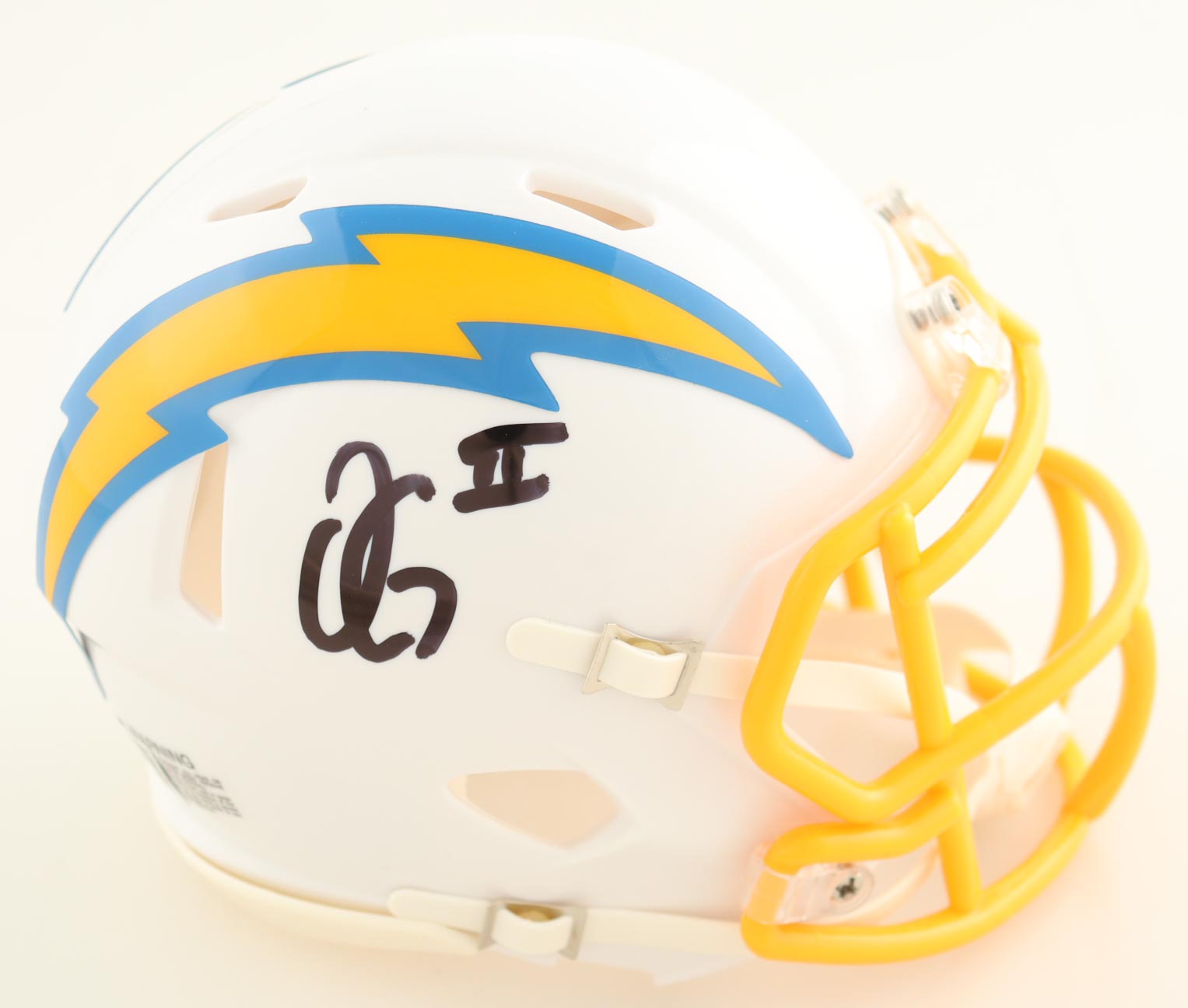 Oronde Gadsden Autographed Los Angeles Chargers Speed Mini Helmet | Beckett Certified Signature | NFL Memorabilia