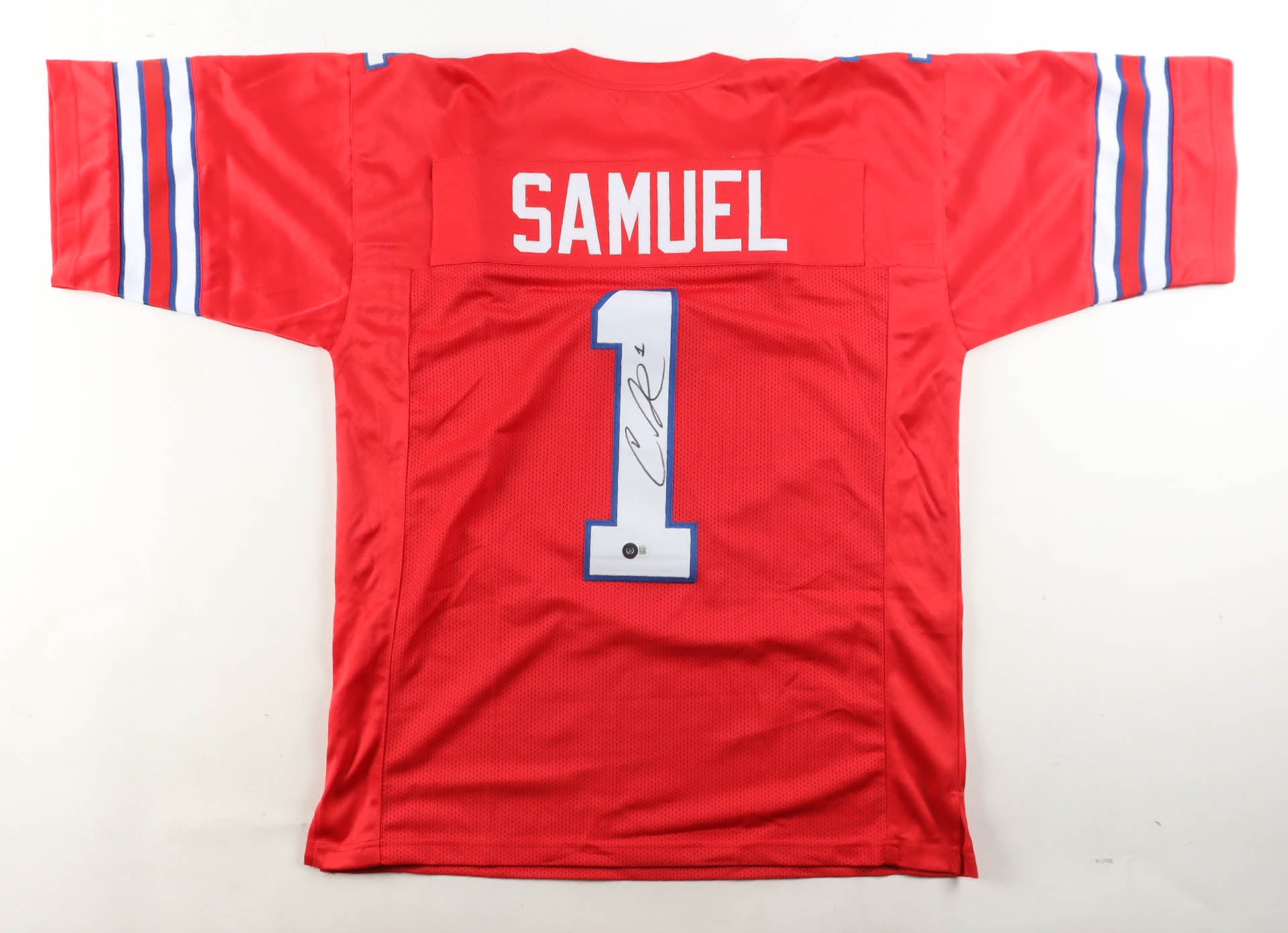 Curtis Samuel Autographed Buffalo Bills Football Jersey | Beckett Certified Signature | NFL Memorabilia
