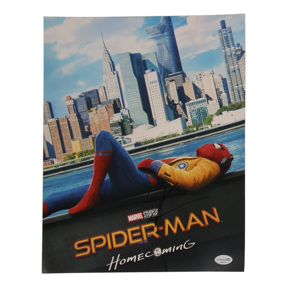 Tom Holland Autographed Spider-Man: Homecoming 11x14 Photo | ACOA Certified Signature | Marvel Memorabilia