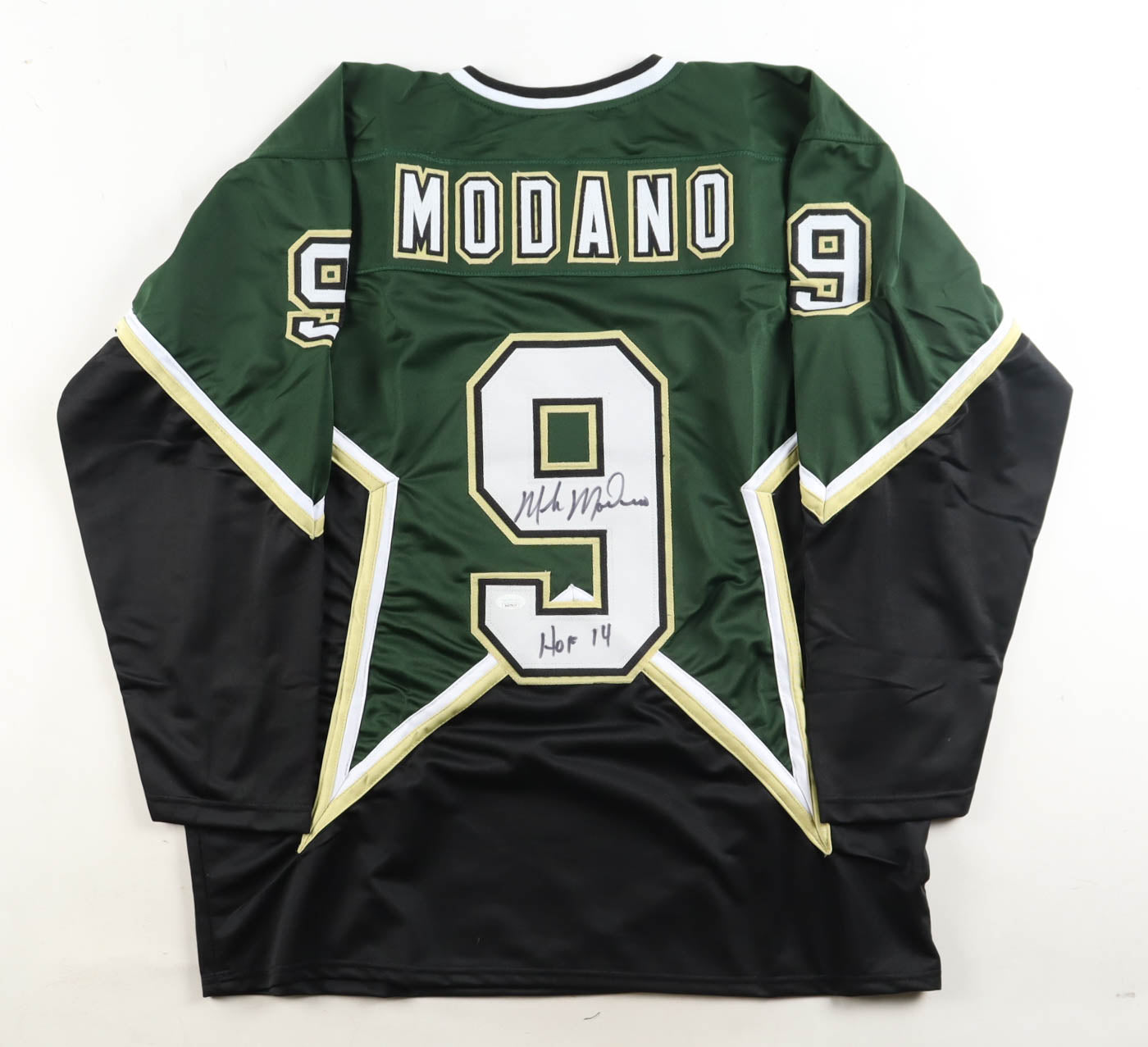 Mike Modano Autographed Hockey Jersey | Inscribed “HOF 14” | JSA Certified Signature