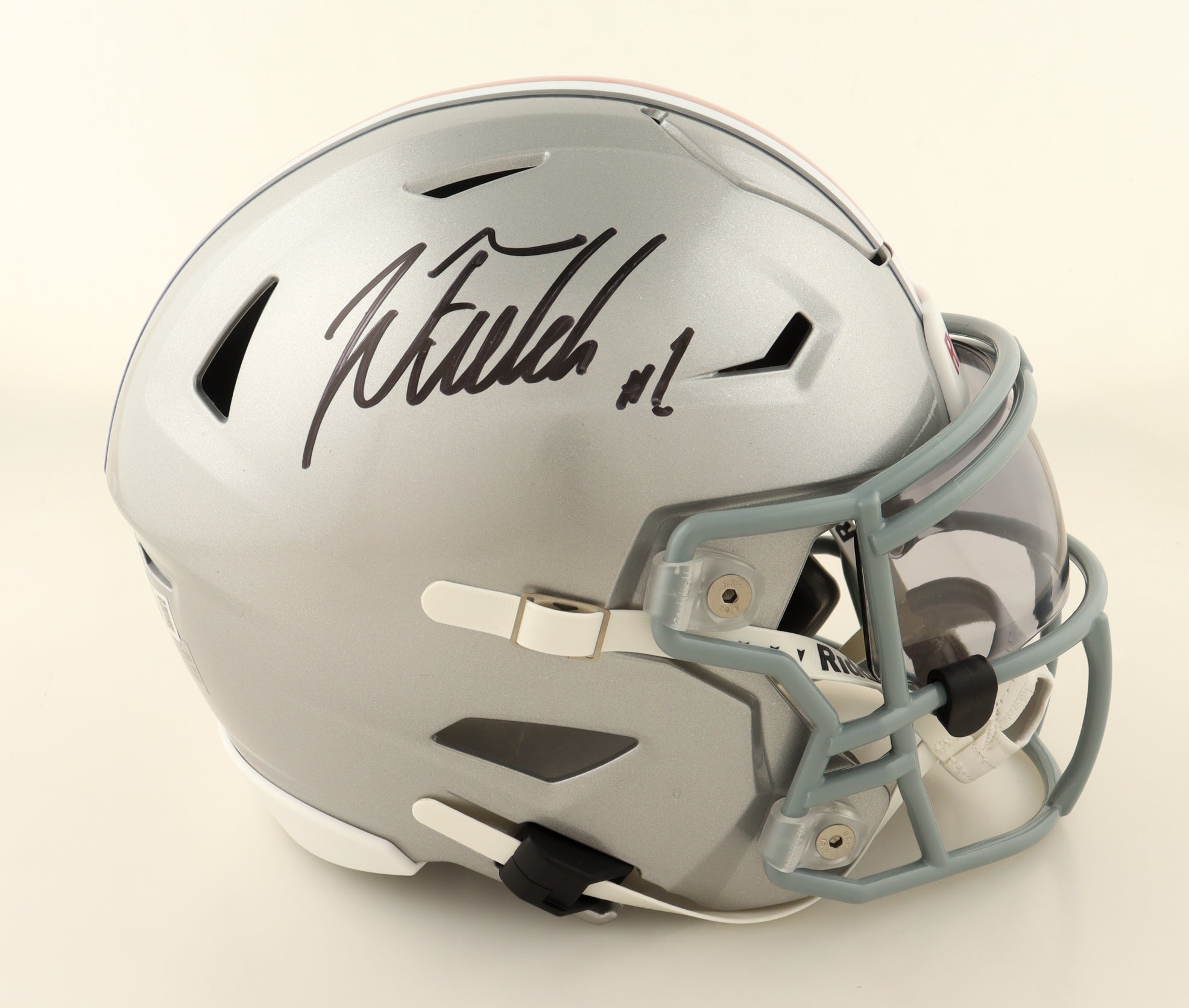 Justin Fields Signed Ohio State Buckeyes Mid-Size SpeedFlex Helmet With Visor