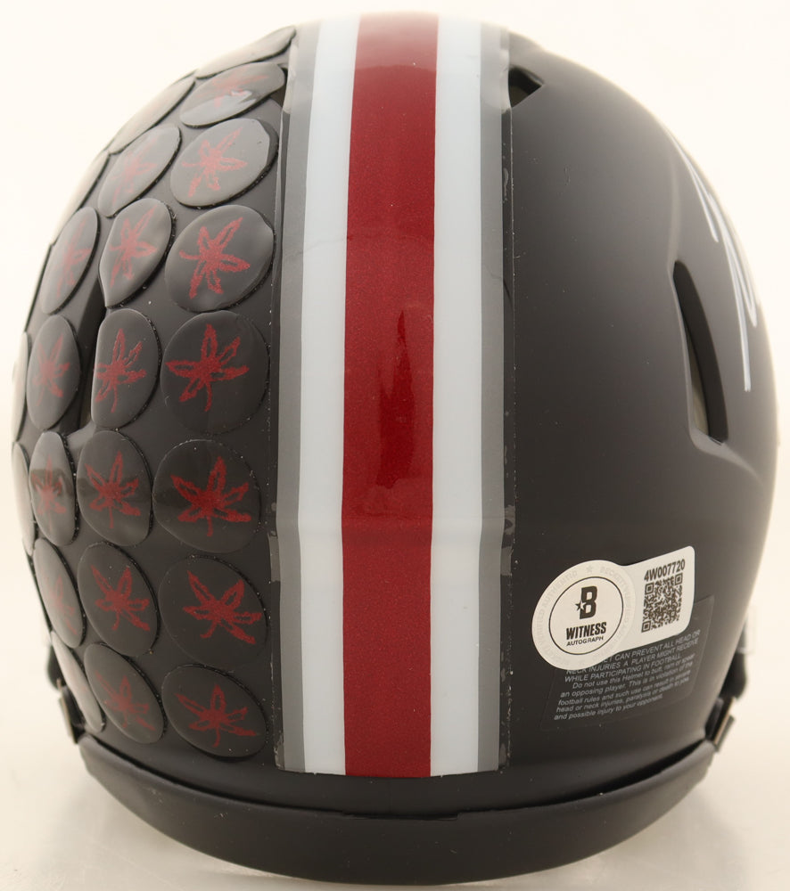 Justin Fields Signed Ohio State Buckeyes Speed Mini Helmet