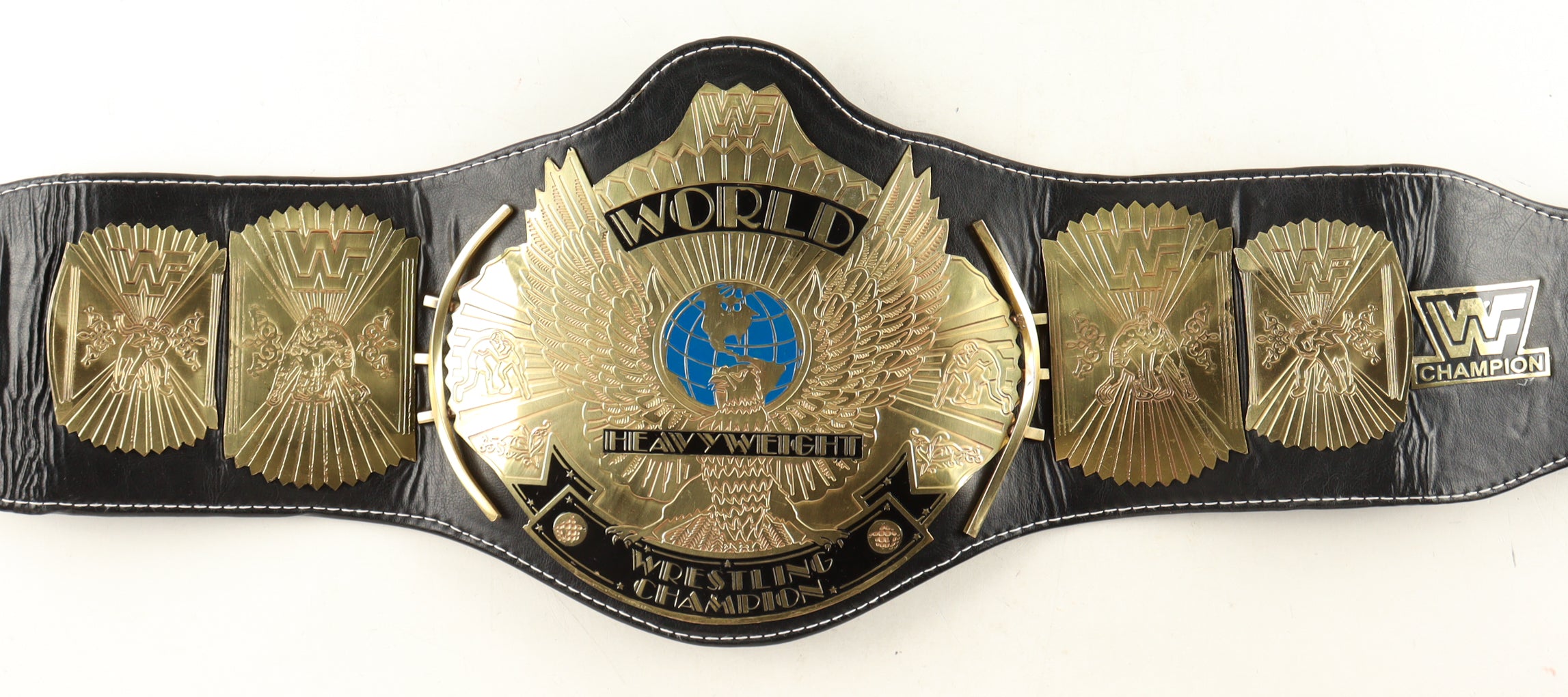 Ric Flair Signed WWF Heavyweight Champion Belt Inscribed "16x"