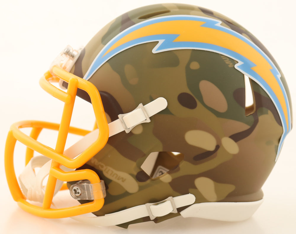 LaDainian Tomlinson Signed Chargers Camo Alternate Speed Mini Helmet (Beckett)