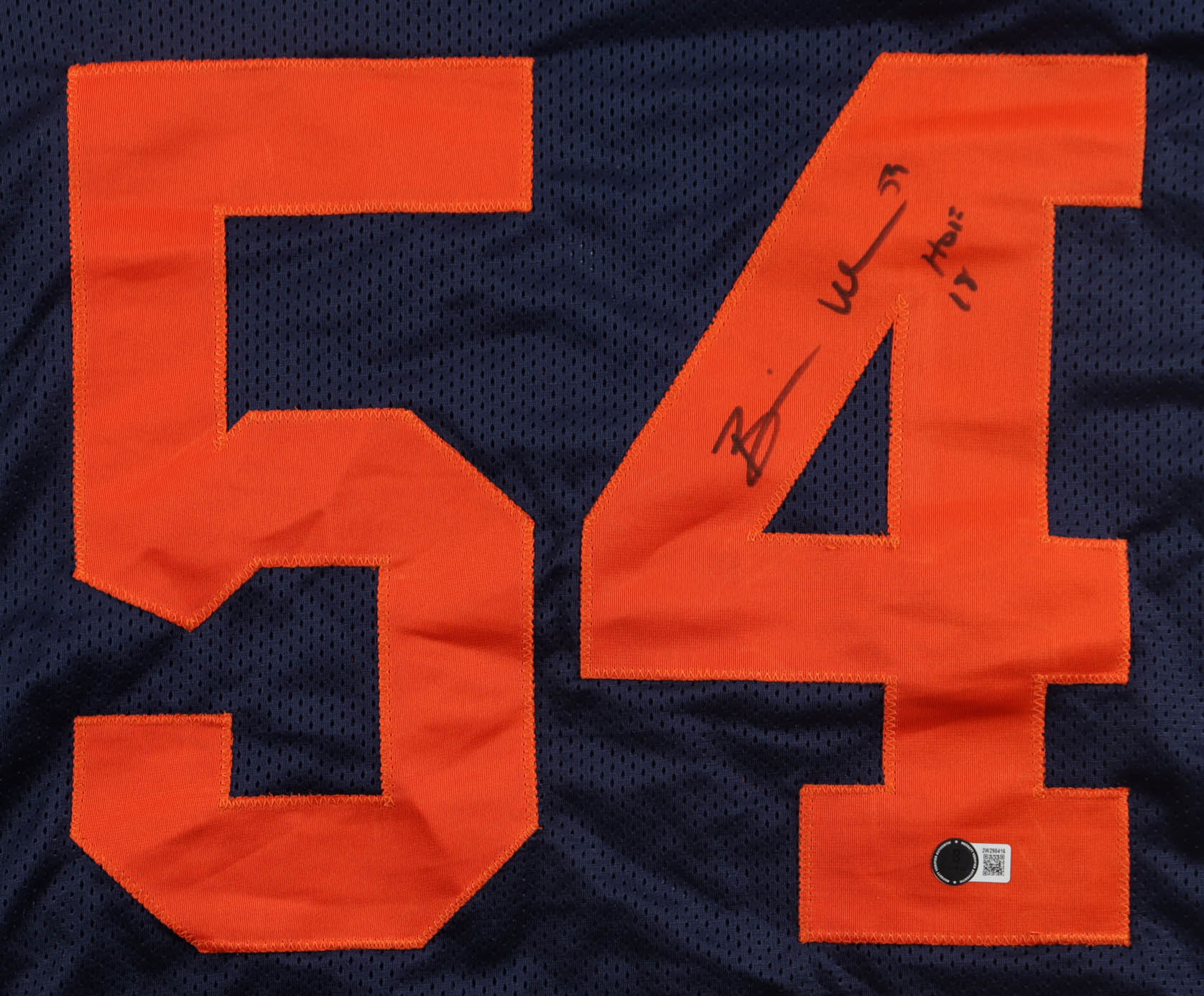 Brian Urlacher (Chicago Bears, HOF) Signed Jersey