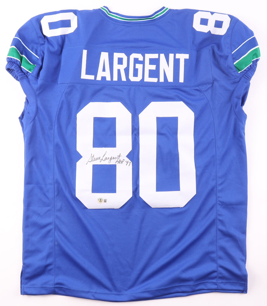Steve Largent Signed Jersey Inscribed "HOF '95"