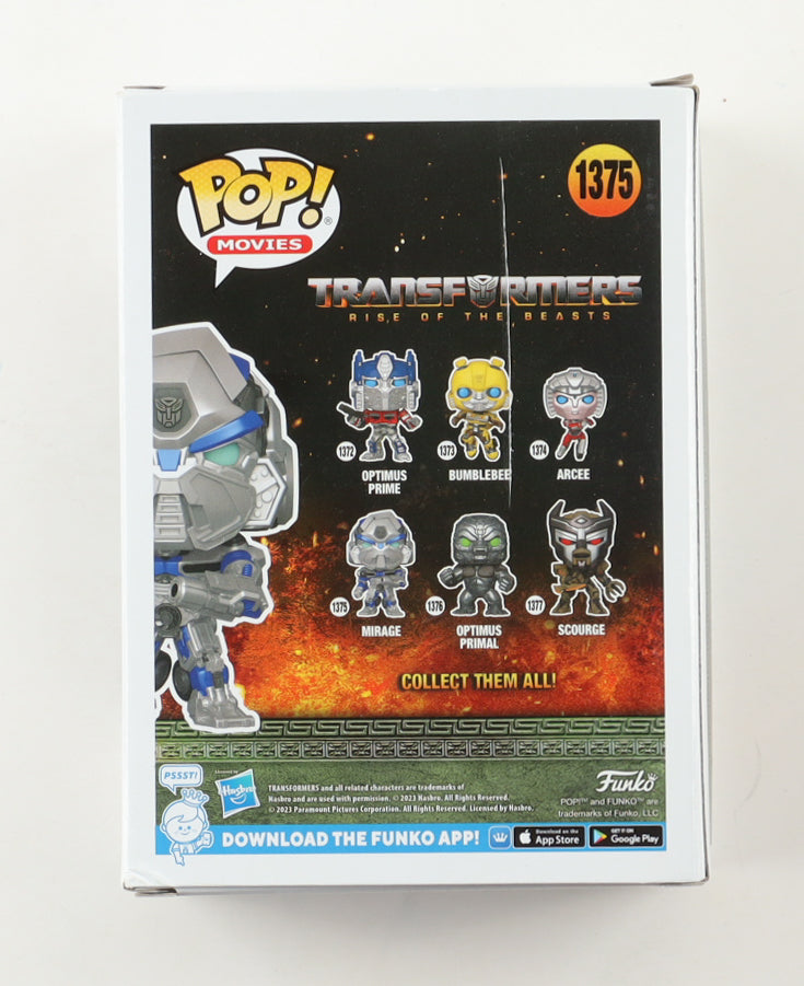 Pete Davidson Signed "Transformers: Rise of the Beasts" #1375 Mirage Funko Pop!