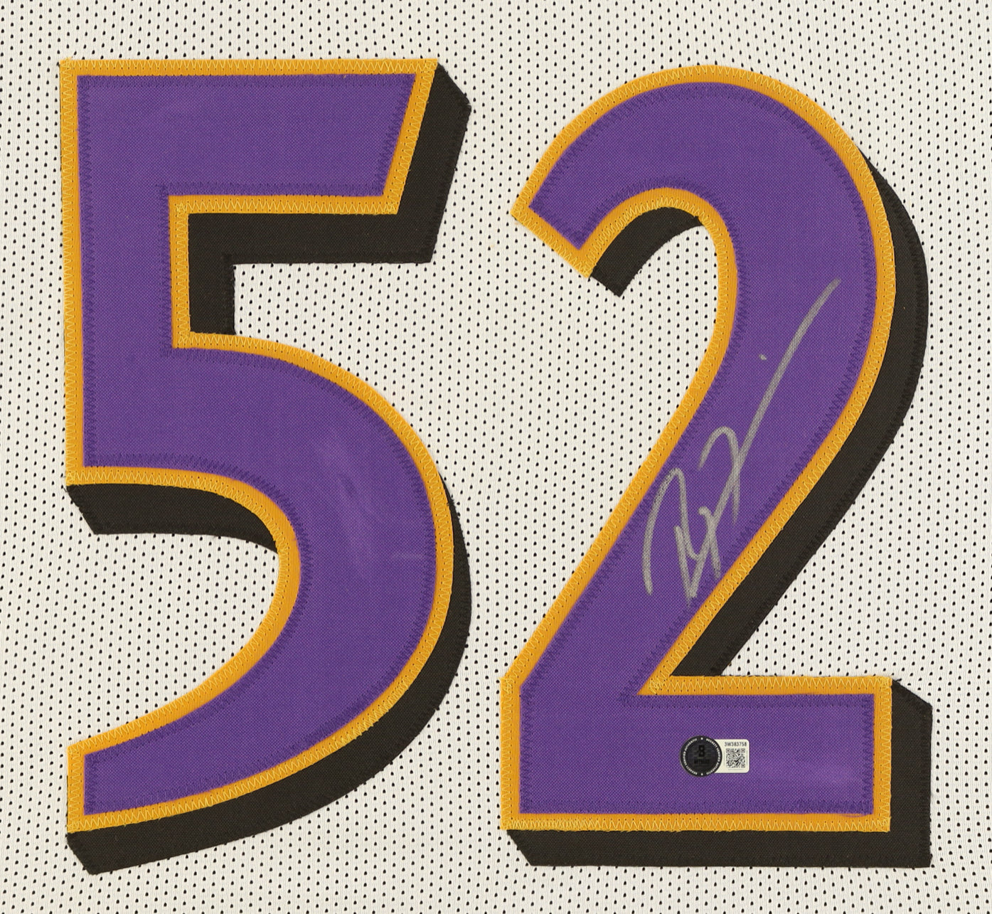 Ray Lewis Signed Custom Framed Jersey Display (Beckett)