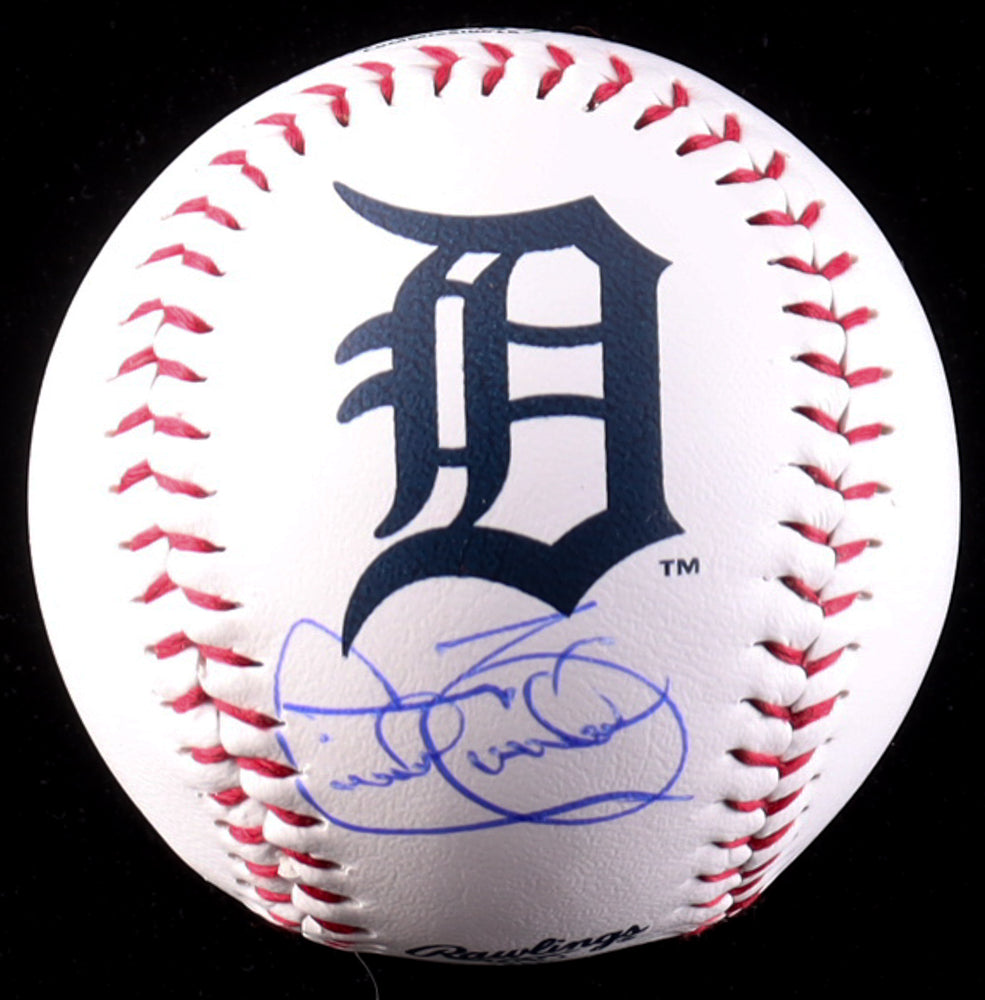 Cecil Fielder Signed OML Tigers Logo Baseball