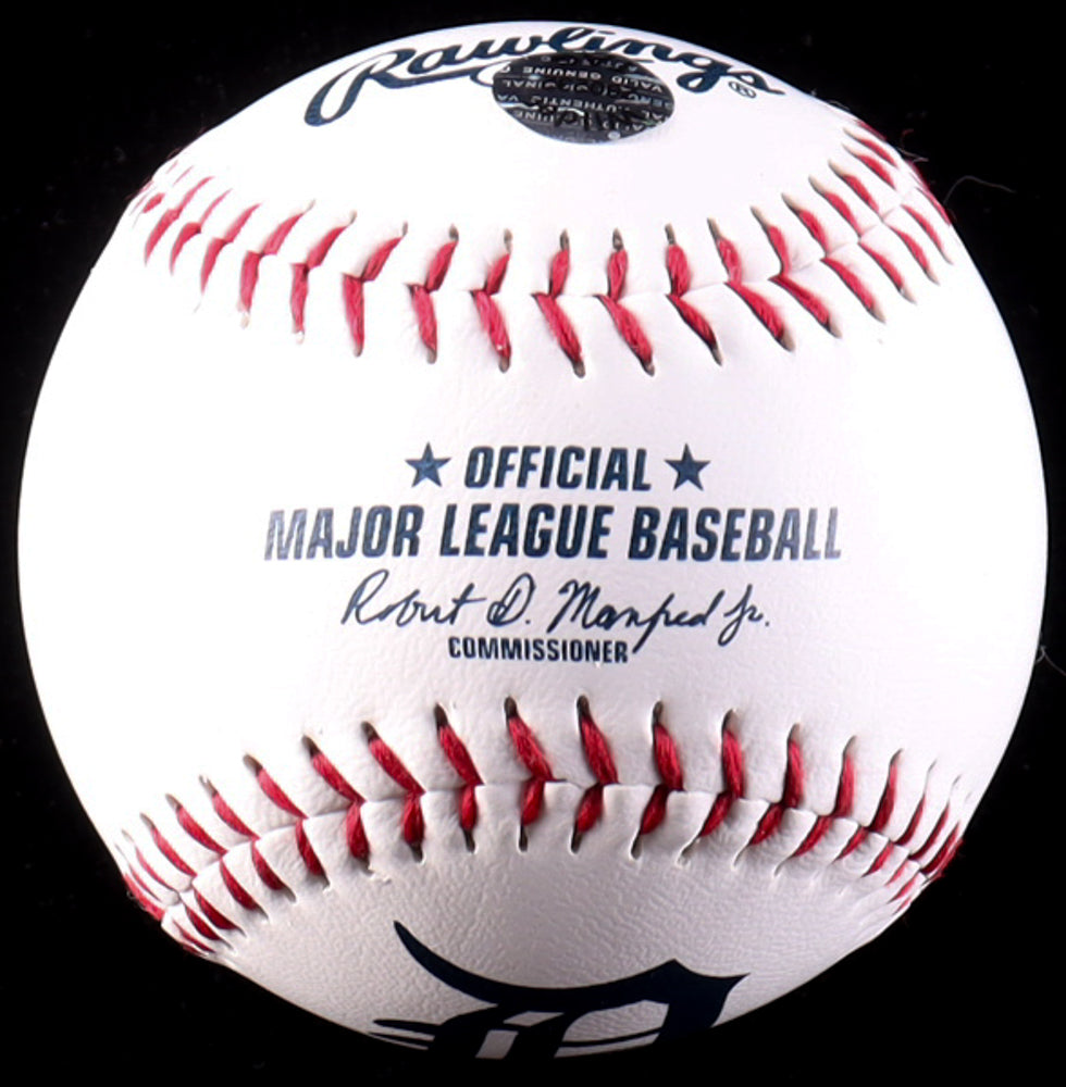 Cecil Fielder Signed OML Tigers Logo Baseball